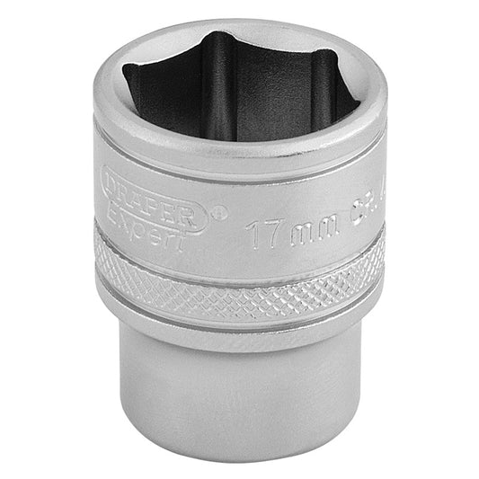 Draper 6 Point Metric Socket, 3/8" Sq. Dr., 17mm DRA-16543