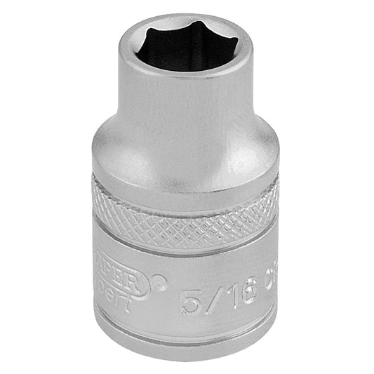 Draper 6 Point Imperial Socket, 3/8" Sq. Dr., 5/16" DRA-16549