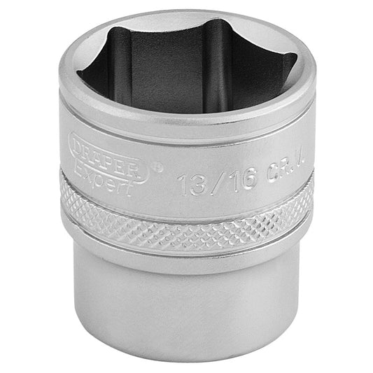 Draper 6 Point Imperial Socket, 3/8" Sq. Dr., 13/16" DRA-16575
