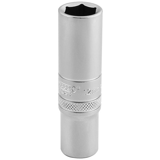 Draper 6 Point Metric Deep Socket, 3/8" Sq. Dr., 12mm DRA-16580