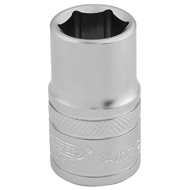 Draper 6 Point Metric Socket, 1/2" Sq. Dr., 14mm DRA-16604