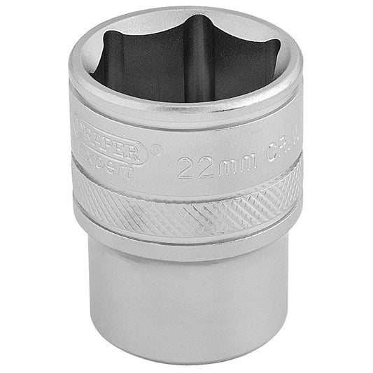 Draper 6 Point Metric Socket, 1/2" Sq. Dr., 22mm DRA-16613