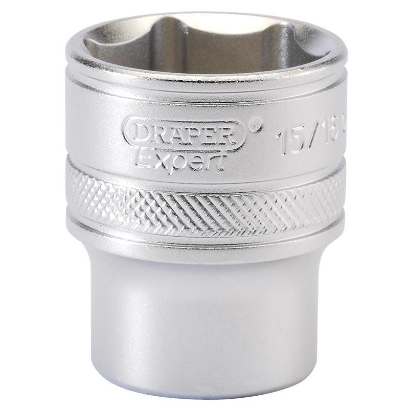 Draper 6 Point Imperial Socket, 1/2" Sq. Dr., 15/16" DRA-16633