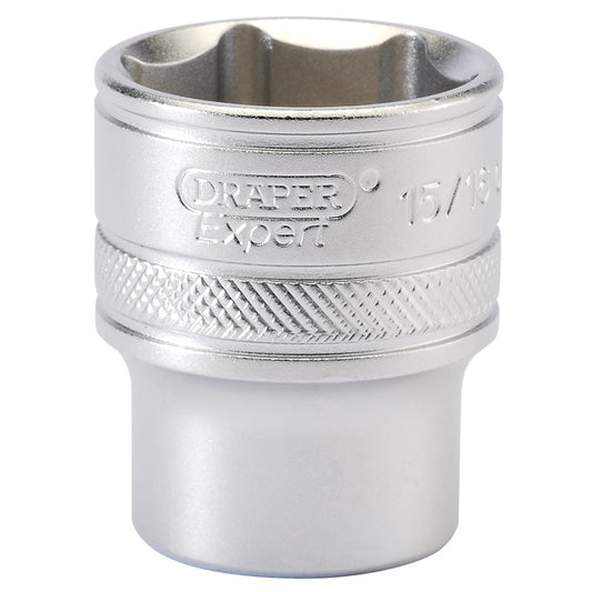 Draper 6 Point Imperial Socket, 1/2" Sq. Dr., 15/16" DRA-16633