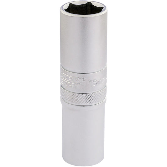 Draper 6 Point Metric Deep Socket, 1/2" Sq. Dr., 16mm DRA-16648
