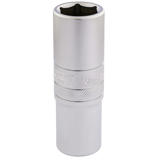 Draper 6 Point Metric Deep Socket, 1/2" Sq. Dr., 18mm DRA-16650