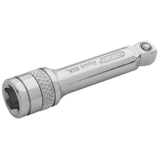 Draper Expert Wobble Extension Bar, 1/4" Sq. Dr., 50mm, Polished Chrome DRA-16716