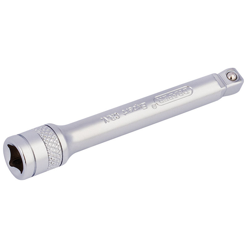 Draper Expert Wobble Extension Bar, 1/4" Sq. Dr., 75mm, Micro Satin Chrome DRA-16721