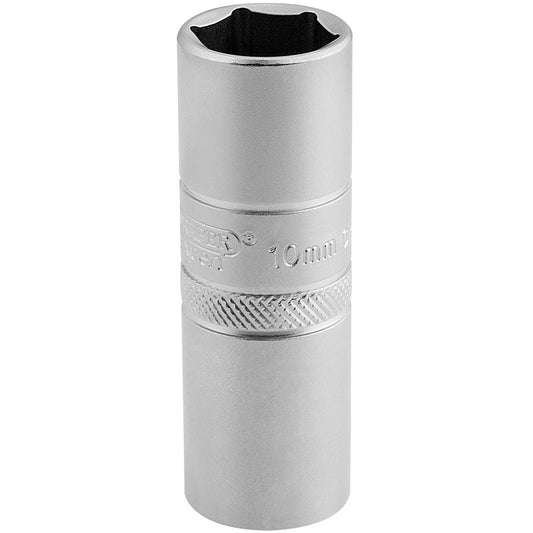 Draper 10mm Thread 6 Point Satin Chrome Spark Plug Socket, 1/2" Sq. Dr., 16mm DRA-16781