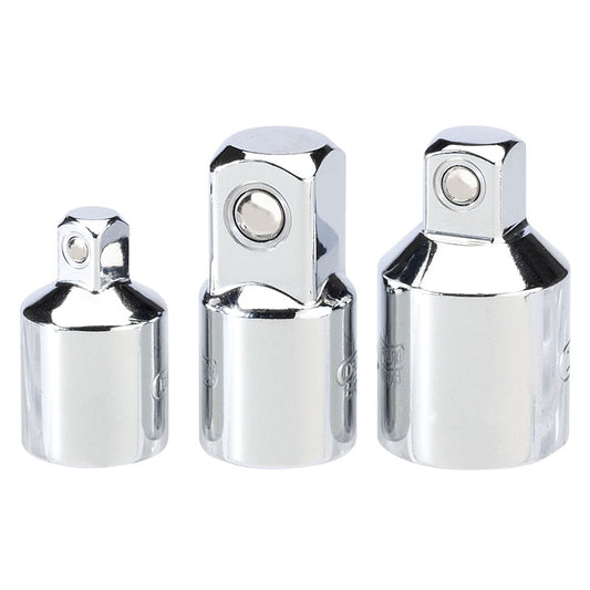 Draper Socket Converter Set, Polished Chrome (3 Piece) DRA-16806