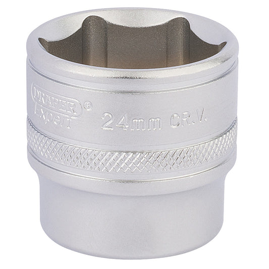 Draper HI-TORQ® ; 6 Point Deep Socket, 3/8" Sq. Dr., 24mm DRA-17546