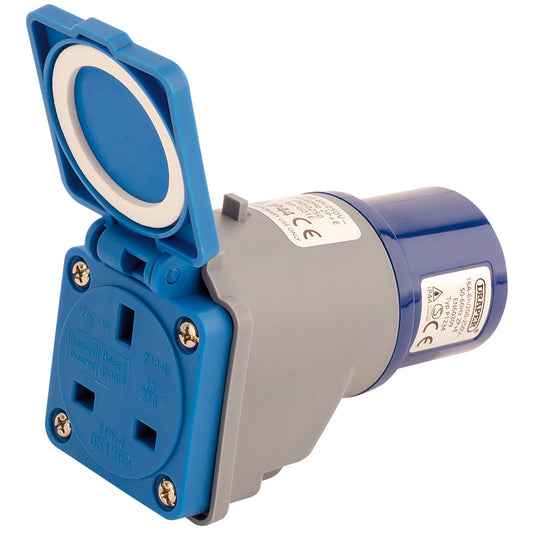 Draper 230V Adaptor with 16A Plug to 13A Socket DRA-17574