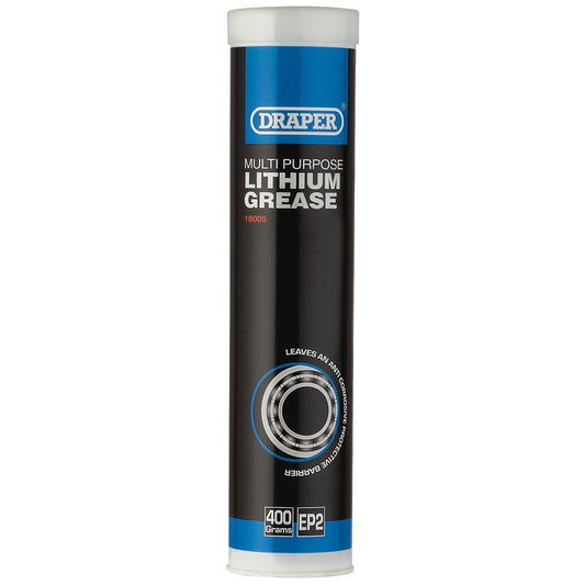 Draper Multi-Purpose Lithium Grease, 400ml Cartridge DRA-18005
