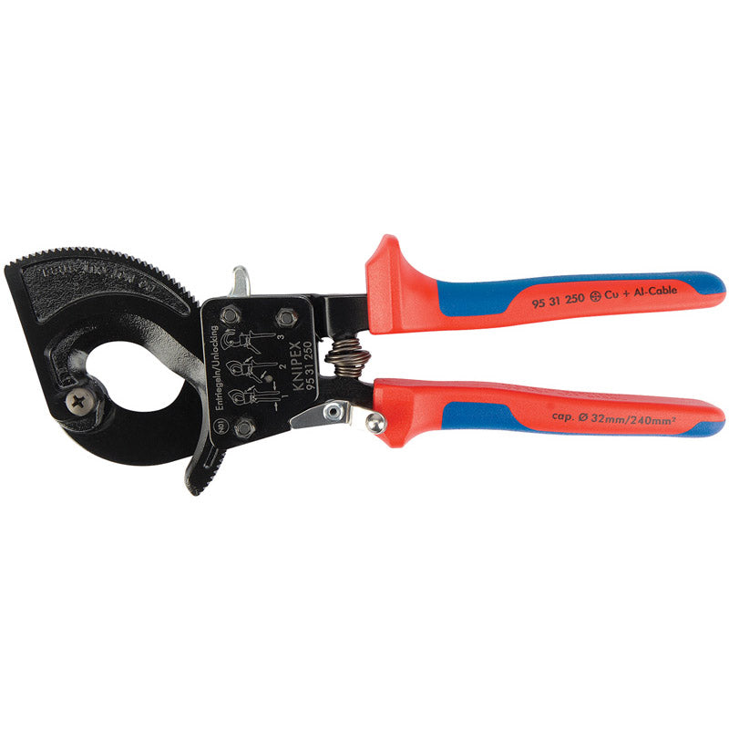 Knipex 95 31 250 Ratchet Action Cable Cutter, 250mm DRA-18555