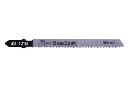 BlueSpot 5 PCE HCS Clean Cut Jigsaw Blades For Wood (10 TPI) 19003
