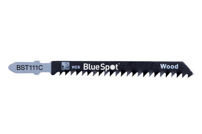 BlueSpot 5 PCE HCS Quick Cut Jigsaw Blades For Wood (8 TPI) 19006