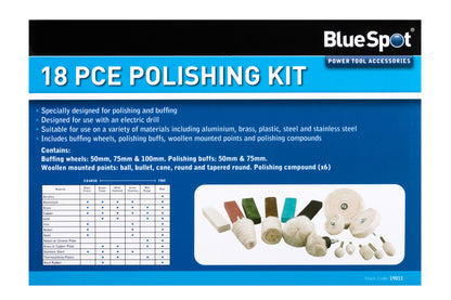 BlueSpot 18 PCE Polishing Kit 19011