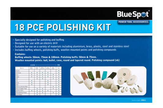 BlueSpot 18 PCE Polishing Kit 19011