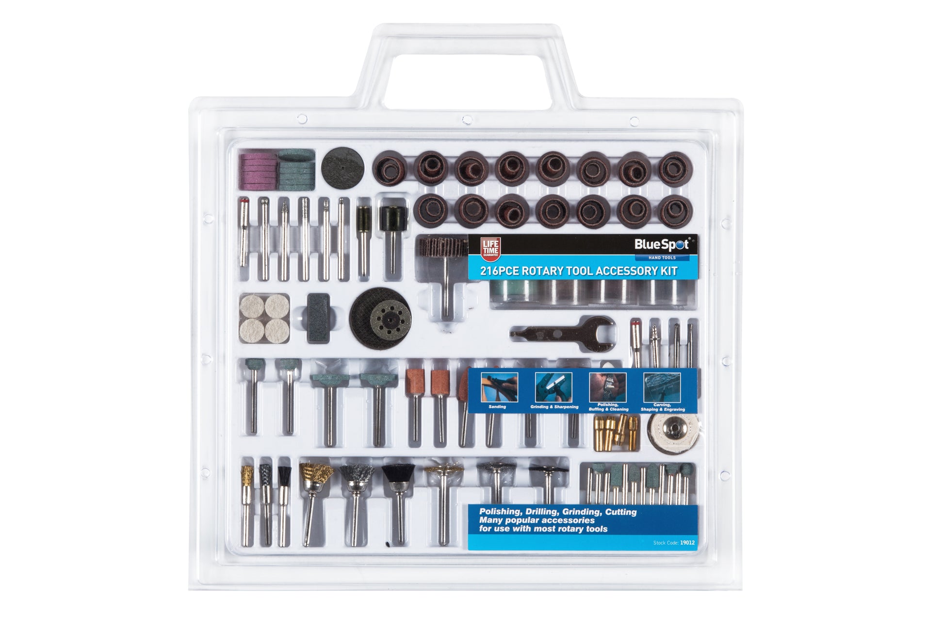 BlueSpot 216 PCE Rotary Tool Accessory Set 19012
