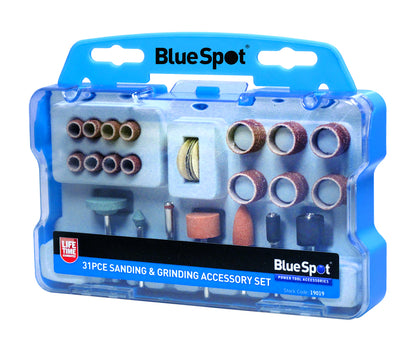 BlueSpot 31 PCE Rotary Tool Sanding and Grinding Accessory Set 19019
