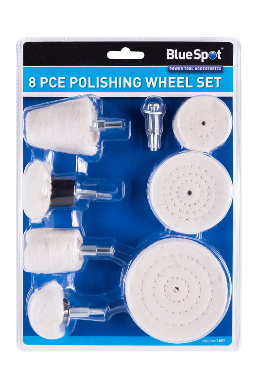 BlueSpot 8 PCE Polishing Wheel Set  19037