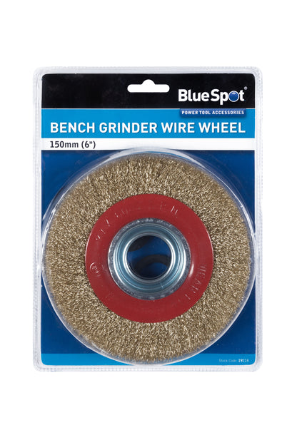BlueSpot 150mm (6") Bench Grinder Wire Wheel 19214