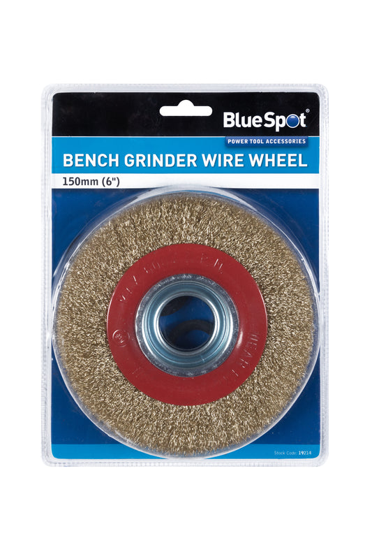 BlueSpot 150mm (6") Bench Grinder Wire Wheel 19214