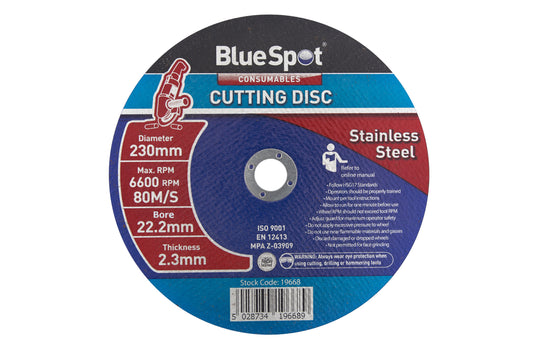 BlueSpot 230mm (9") Stainless Steel Cutting Disc 19668