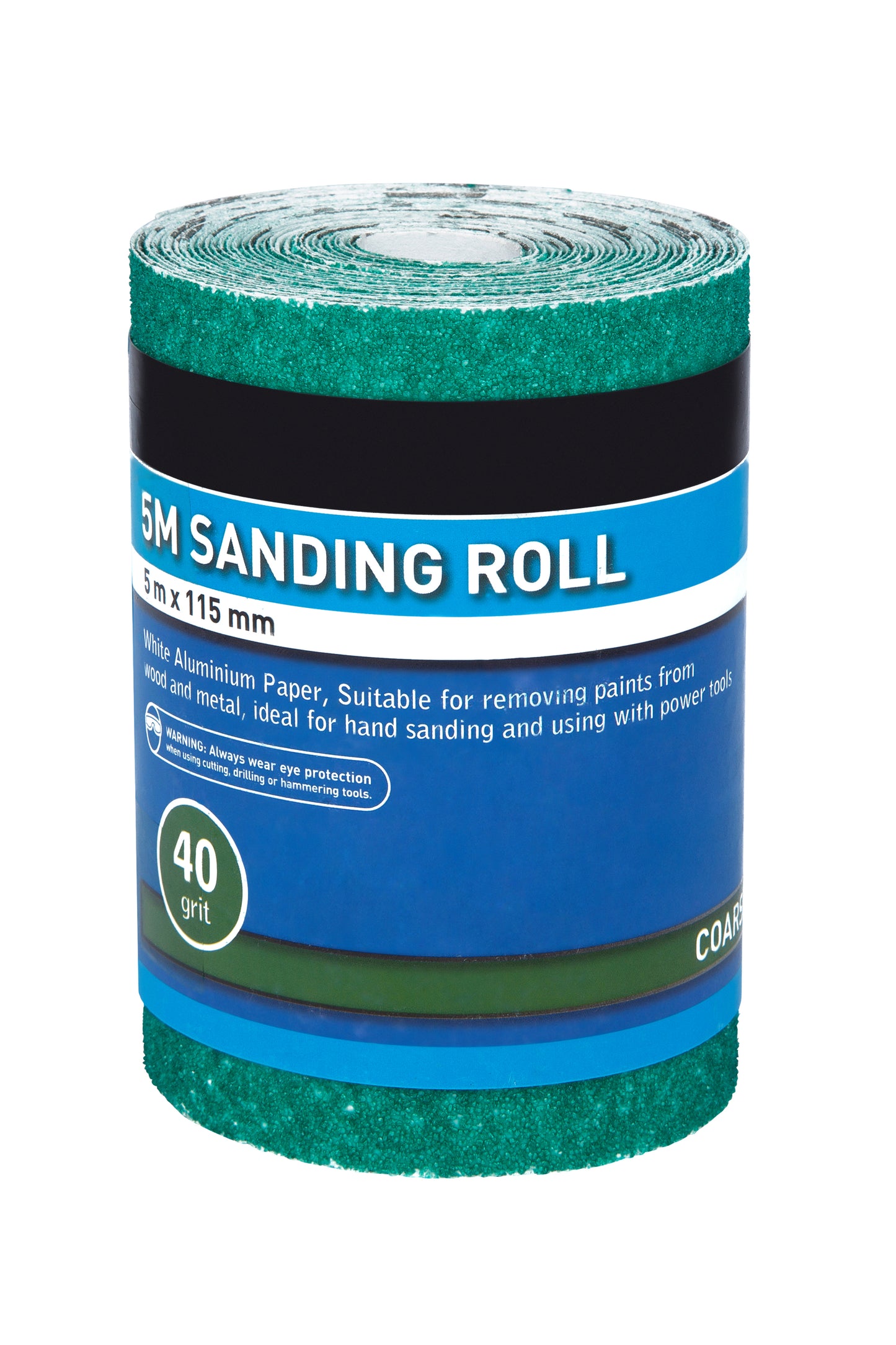 BlueSpot 5mtr 115mm Sanding Roll 40 Grit 19856