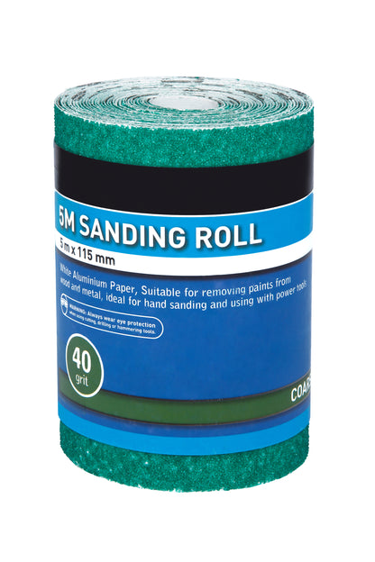 BlueSpot 5mtr 115mm Sanding Roll 40 Grit 19856