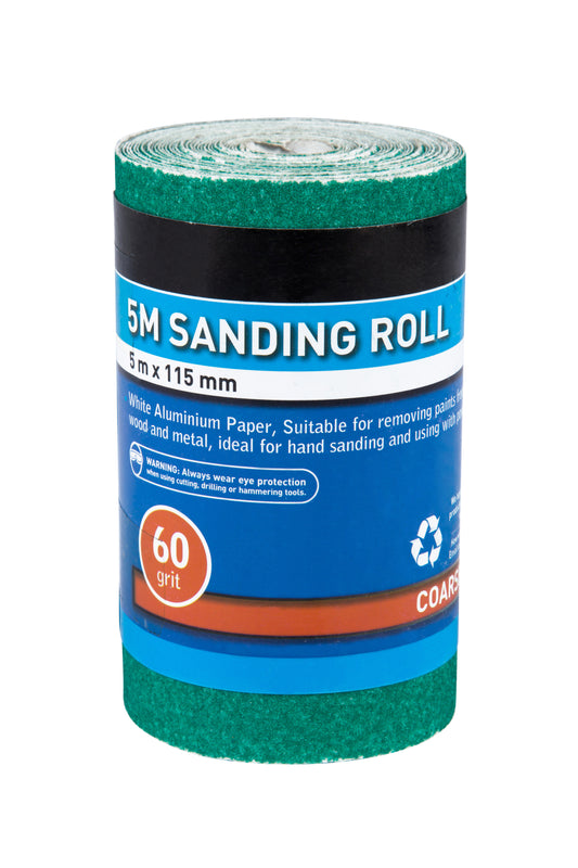 BlueSpot 5mtr 115mm Sanding Roll 60 Grit 19857