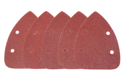 BlueSpot 140mm 5 Pack 80 Grit Detail Sanding Sheets 19864