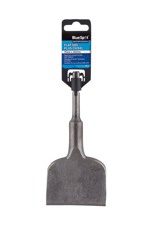 BlueSpot 75mm x 165mm Flat SDS Plus Chisel 20013