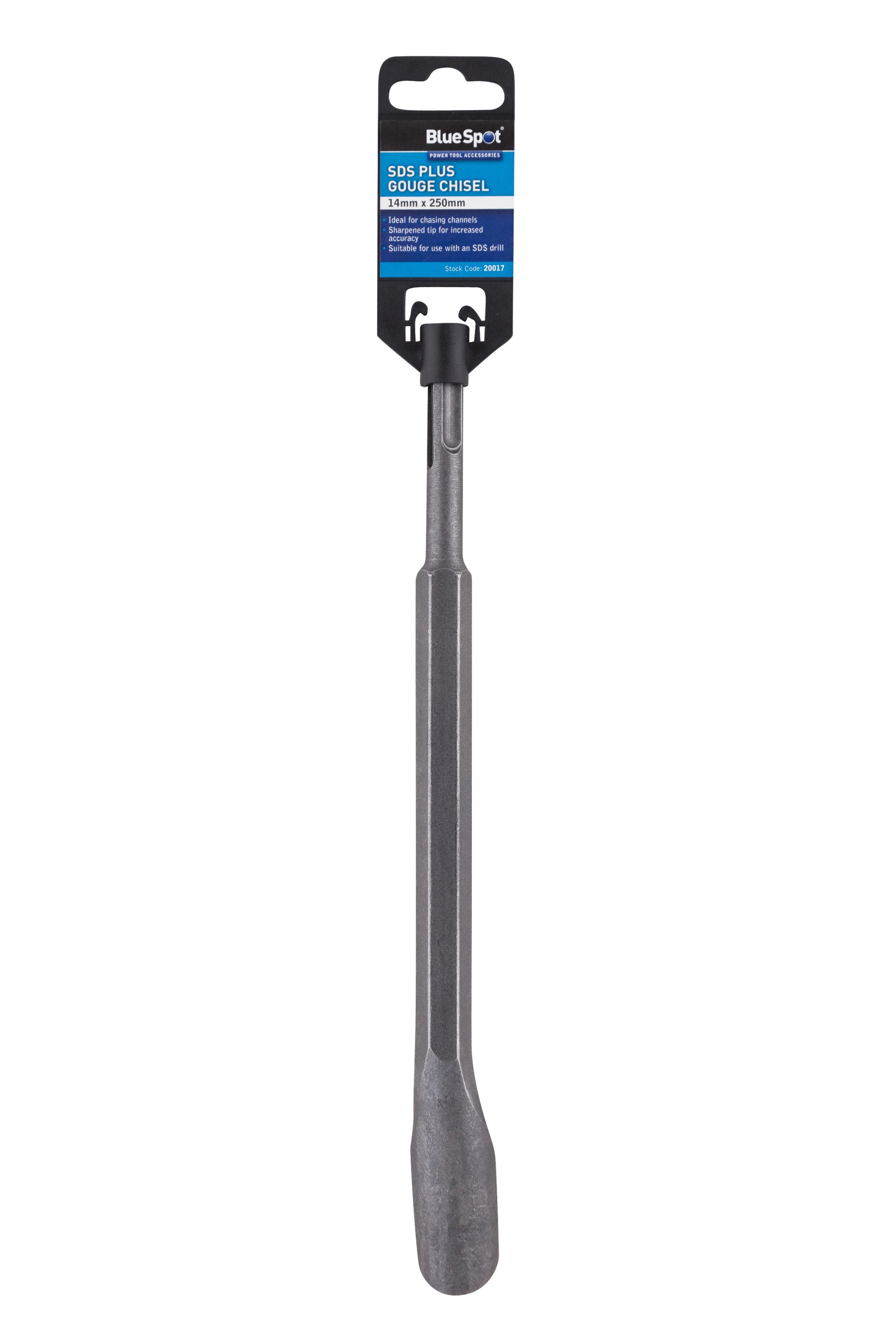 BlueSpot 14mm x 250mm SDS Plus Gouge Chisel 20017