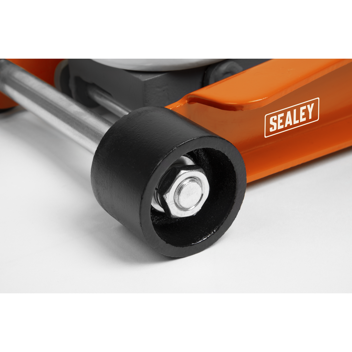 Sealey 2.25tonne Low Entry Trolley Jack with Rocket Lift - Orange 2001LEOR