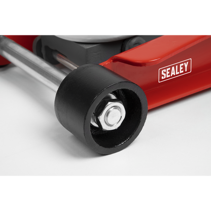 Sealey 2.25tonne Low Entry Trolley Jack with Rocket Lift - Red 2001LERE