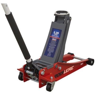 Sealey 2.25tonne Low Entry Trolley Jack with Rocket Lift - Red 2001LERE