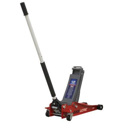Sealey 2.25tonne Low Entry Trolley Jack with Rocket Lift - Red 2001LERE