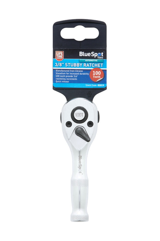BlueSpot 3/8" Stubby Ratchet (72 Teeth) 02019