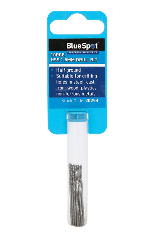 BlueSpot 10 PCE 1.5mm HSS Drill Set 20253