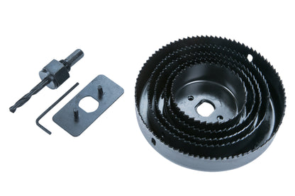 BlueSpot 8 PCE Hole Saw Set (64 - 127mm ) 20505
