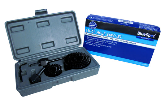 BlueSpot 11 PCE Hole Saw Set (19 - 64mm) 20507