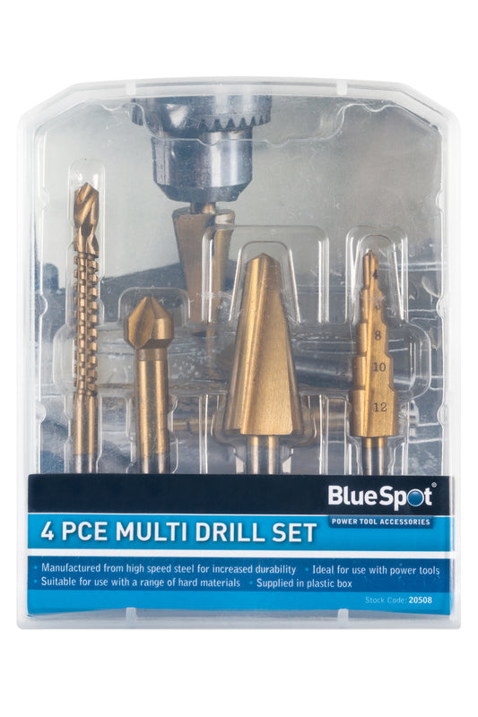BlueSpot 4 PCE Multi Drill Set 20508