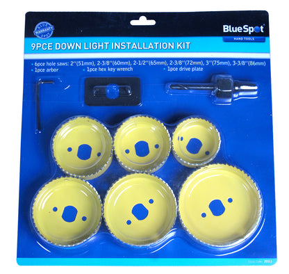 BlueSpot 9 PCE Downlight Installation Kit (51 - 86mm) 20511
