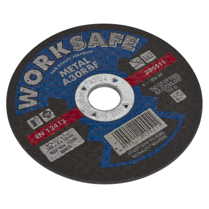 Sealey Ø100 x 3.2 x Ø16mm Flat Metal Cutting Disc 205511