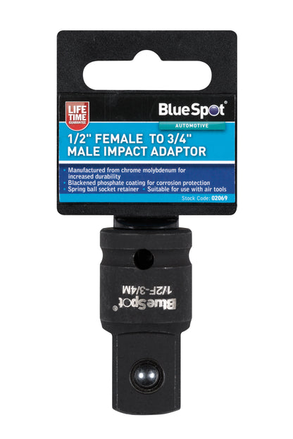 BlueSpot 1/2" Female  to 3/4" Male Impact Adaptor 02069