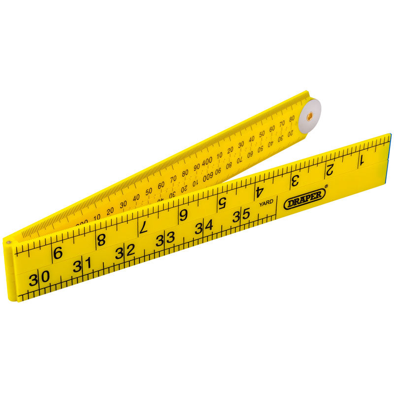Draper Plastic Folding Rule, 1m DRA-20700