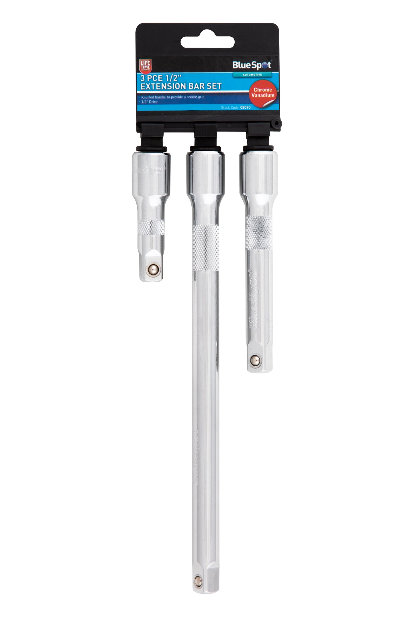 BlueSpot 3 PCE 1/2" Extension Bar Set 02070