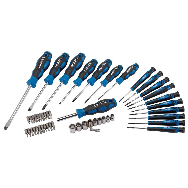 Draper Screwdriver, Socket and Bit Set (49 Piece) DRA-20721