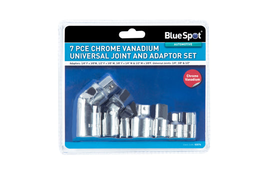 BlueSpot 7 PCE Universal Joint And Adaptor Set 02076